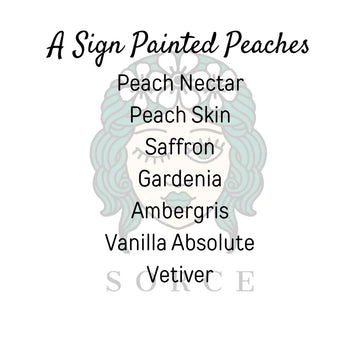 A Sign Painted Peaches