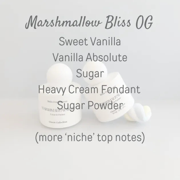 Briix marshmallow bliss sample sucrerie decants
